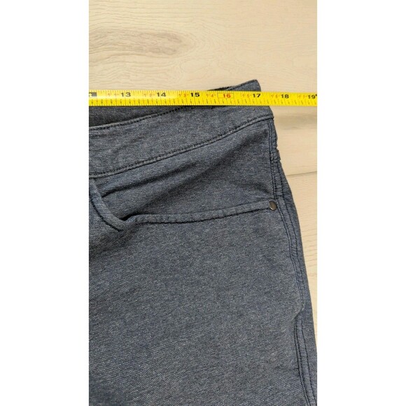 Lululemon ABC Pant Mens 34x26 Slim Tech Canvas Heathered Deep Navy Blue M5609S - Picture 5 of 9